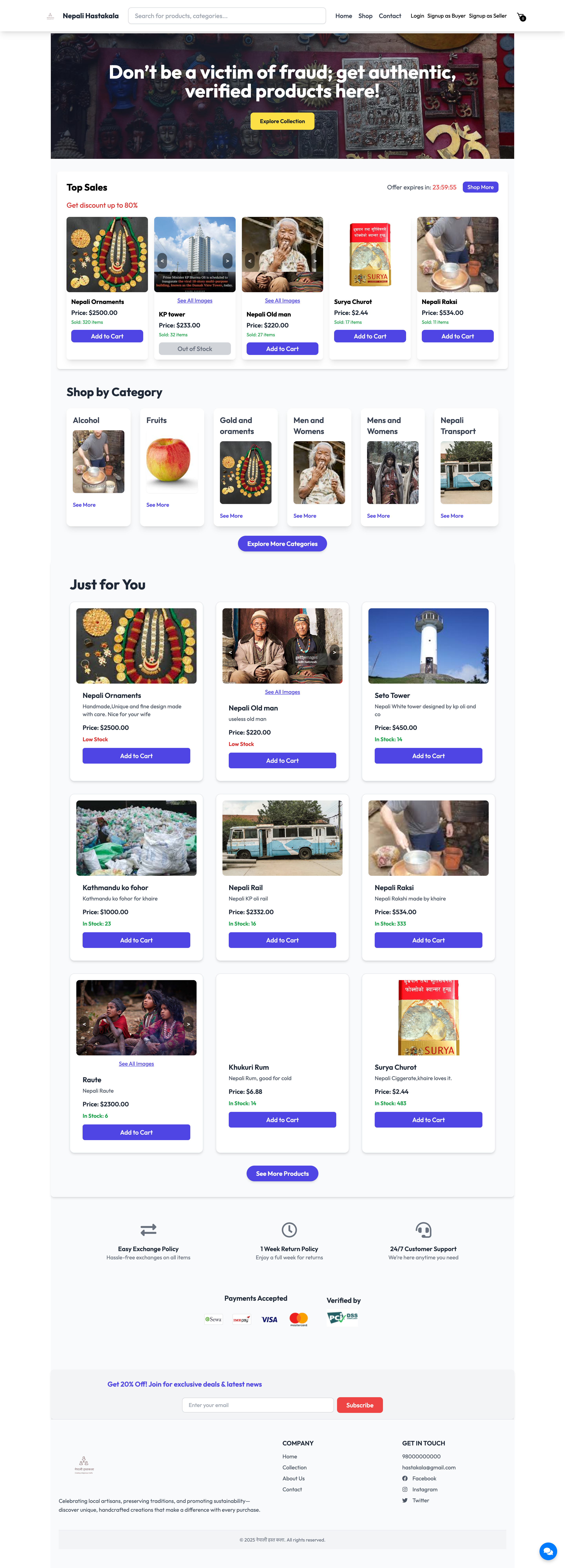 Local Artisan Marketplace